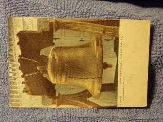 Vintage Postcard Old Liberty Bell,  Philadelphia,  Pa.