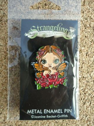 Rose Fairy Enamel Pin By Jasmine Becket - Griffith Strangeling