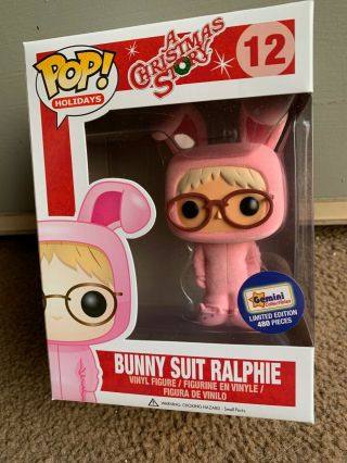 Funko Pop A Christmas Story Flocked Bunny Suit Ralphie - Gemini Exclusive