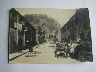 Hong Kong Chinese Street Scene 1923 Early Postcard