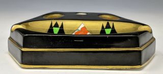 Rare c1930 Art Deco CROWN DEVON ' ORIENT ' Ceramic Pen Holder Base for PARKER PENS 5