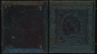Rare George Washington 1/6 Plate Case Daguerreotype Ambrotype Tintype C72 3