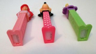 Ariel,  Minnie Mouse,  and Tinker Bell Pez Dispensers; Loose; 3