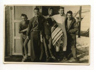 20 Vintage Photo Affectionate Soldier Buddy Boys Men Goofing Off Snapshot Gay