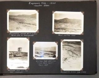 Photo Album Washington State Engineer At Powerdale Coulee Dam Pp&l Pasco 1935 - 42