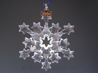 Swarovski Crystal Annual Christmas Ornament 2004 STAR SNOWFLAKE 4