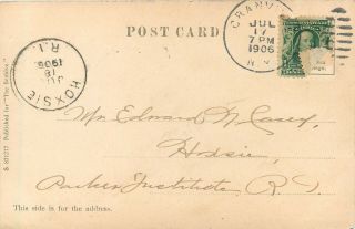 c1906 Postcard; Men at Work,  Slate Quarry Pit,  Granville NY Washington County 2