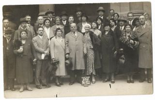Judaica Rare Old Rppc Postcard Hayim Nahman Bialik In Karlsbad 1931