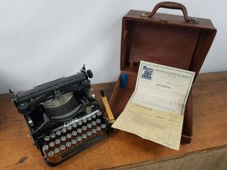 Collectible Typewriter Erika 4 Folding,  Documents - No Risk With