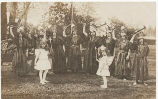 Improved Order Of Red Men Pocahontas Degree Rppc Azo 1908 - 1918 Real Photo
