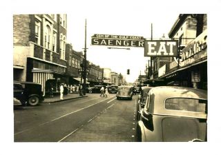 Biloxi,  Mississippi,  Street Scene,  3 " X 4 " 1941 Snapshot (not A Postcard)