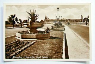 Postcard - Alexandria,  Ras - El - Tin,  Royal Palace,  Egypt,  Rp 231 - (ex16 - 2)