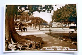 Postcard - Alexandria,  Nubar Pasha Monument,  Egypt,  Rp 238 - (ex16 - 3)