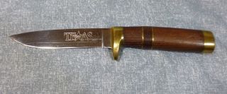 J.  N Cooper/clif Lenderman Hand Crafted Hunter/skinner Knife With Texas Stamp