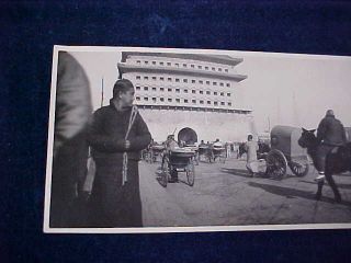 Orig Vintage Chinese - China Real Photo Street Scene In Peking c 1900 2
