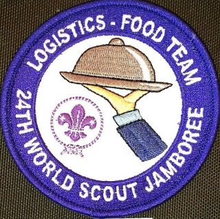 A9106 24th World Scout Jamboree 2019 Bsa Usa Logistics Food Team Ist Staff Patch