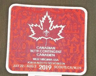 A9 101 2019 World Scout Jamboree Ist Staff Canada Pocket Patch