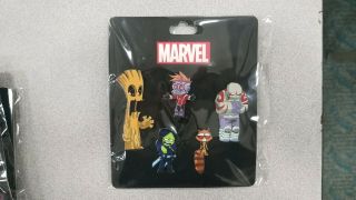 Marvel Skottie Young Guardians Of Galaxy Pin Set 2019 Sdcc Comic Con Exclusive