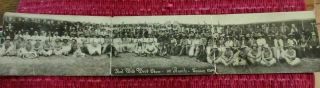 Antique 1914 Ranch 101 Miller Wild West Show - 3 Panorama Performer Postcards