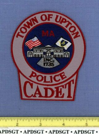 Upton Cadet Massachusetts Sheriff Police Patch Reserve Auxiliary Town Hall