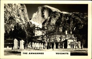 The Ahwahnee Hotel Yosemite National Park California Rppc Real Photo