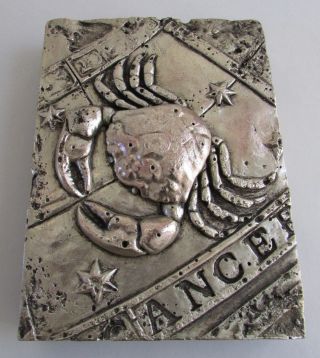 Sid Dickens Silver Zodiac Cancer The Crab Z - 07 Memory Tile Retired