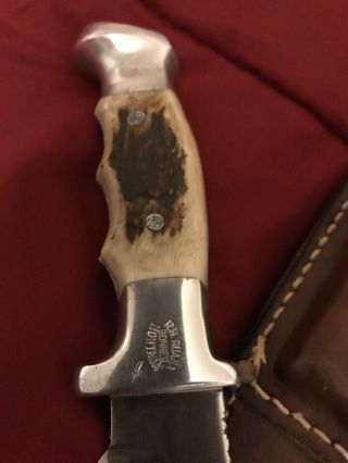 R.  H.  RUANA CUSTOM KNIFE 21A LITTLE KNIFE STAMP - SHEATH - 1960’s 2