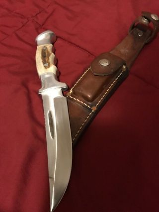 R.  H.  RUANA CUSTOM KNIFE 21A LITTLE KNIFE STAMP - SHEATH - 1960’s 5