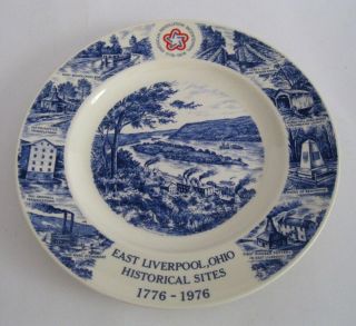 Homer Laughlin Plate Revolution Bicentennial East Liverpool,  Ohio 1776 - 1976