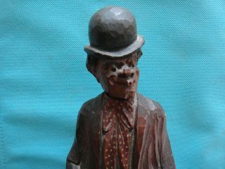 Hobo Whistler Automaton,  Carved Wood,  Complete,  By Karl Griesbaum?