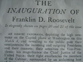 1933 franklin roosevelt inauguration poster orig FDR MIGUEL COVARRUBIAS MEXICO 11