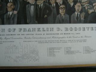 1933 franklin roosevelt inauguration poster orig FDR MIGUEL COVARRUBIAS MEXICO 3
