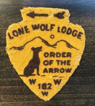 Boy Scout Oa 182 Lone Wolf A1