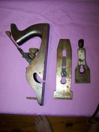 STANLEY No.  10 1/2 Carriage Maker ' s Rabbet Plane B Casting Type 8 ca 1899 - 1902 7