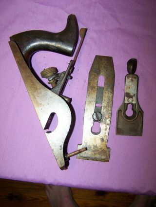 STANLEY No.  10 1/2 Carriage Maker ' s Rabbet Plane B Casting Type 8 ca 1899 - 1902 8