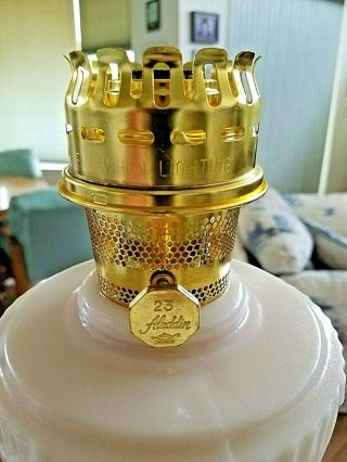 ALADDIN ALACITE TALL LINCOLN DRAPE OIL LAMP B - 75 3