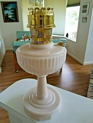 ALADDIN ALACITE TALL LINCOLN DRAPE OIL LAMP B - 75 6
