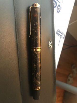 Pelikan M800 Renaissance Brown Fountain Pen 18k Gold Ef Nib (special Edition)