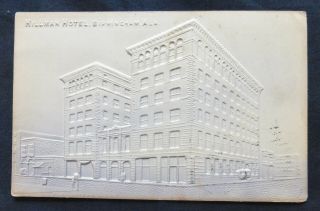 Birmingham,  Al,  Millman Hotel,  Air Brushed Embossed View,  Postmarked 1912