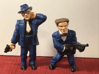 Disney Applause Dick Tracy Flat Top And Itchy Pvc Figures 3 Inch Tall Gangsta