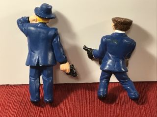 DISNEY APPLAUSE DICK TRACY FLAT TOP And Itchy PVC FIGURES 3 INCH Tall Gangsta 2