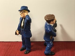 DISNEY APPLAUSE DICK TRACY FLAT TOP And Itchy PVC FIGURES 3 INCH Tall Gangsta 4