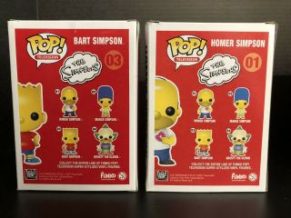 Funko POP The Simpsons Full Set Homer 1 Marge 2 Bart 3 Krusty 4 GRAILS 3
