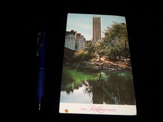 Vintage Postcard,  York City,  Ny,  Park Lane Hotel,  Central Park,  To Hudson,  Il