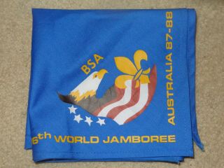 Boy Scout 1987 1988 Australia Usa Bsa Contingent 16th World Jamboree Neckerchief