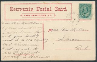 1906 Cedar Cove Bc Split Ring Jul 6 On English Bay Vancouver Pc