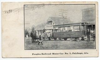 Fairhope,  Alabama,  Baldwin County,  Peoples Railroad Motor Car 1