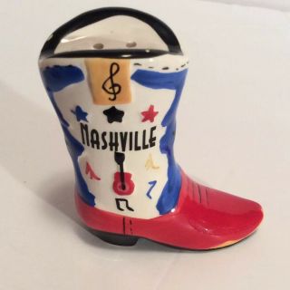 Nashville Music City Cowboy Boots Ceramic Salt and Pepper Shakers 4