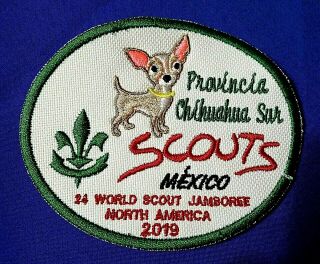 24th 2019 World Scout Jamboree Official Wsj Mexico Chihue Contingent Badge Patch