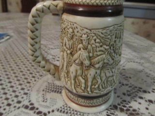 Avon 1983 Beer Stein Chuck Wagon And Cattle Drive Rare Hard To Find